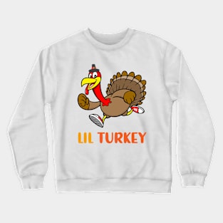 Thanksgiving Kids Cute Lil Turkey Toddler Crewneck Sweatshirt